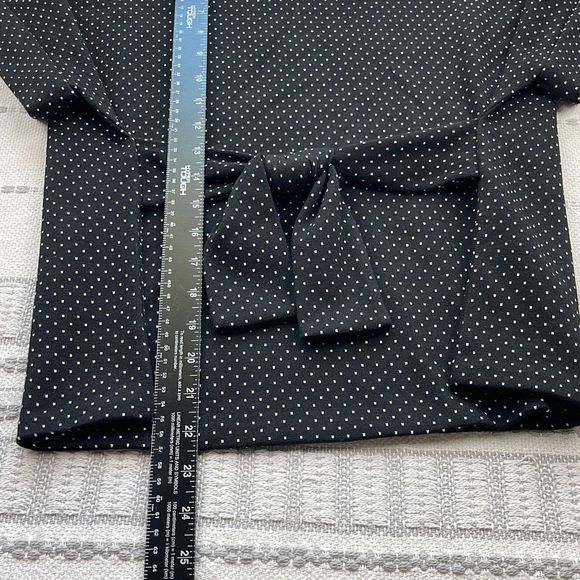 Express Blouse Womens XS Short Sleeve Top Front Tie Waist Stretch Shirt Black - Picture 5 of 9